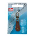 Fashion-Zipper/ Leder braun