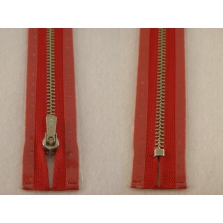 RV geschlossen/ 4 mm Metallprofil silber/ 14 cm/ rot