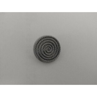 Knopf silber Spirale