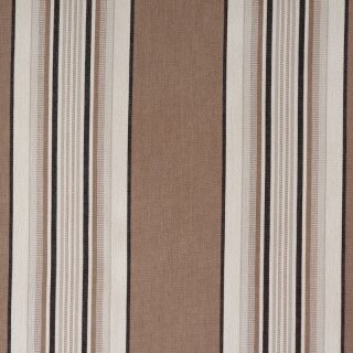 Markisen - Stoff Streifen braun/weiß/schwarz