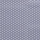 Baumwoll - Stoff Sterne grau/weiß