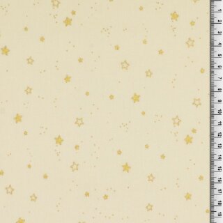 Weihnachts - Stoff Little Stars Creme