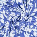 Sale Jacquardstrick Blumenzauber blau