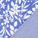 Sale Jacquardstrick Blumenzauber blau