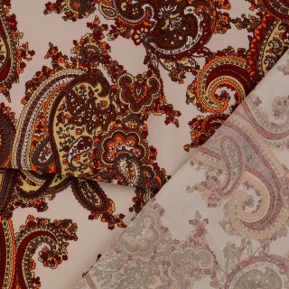 Viskosestretch Paisley