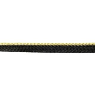 Paspelband Lurex schwarz-gold