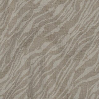 Musselin Jacquard Animal taupe